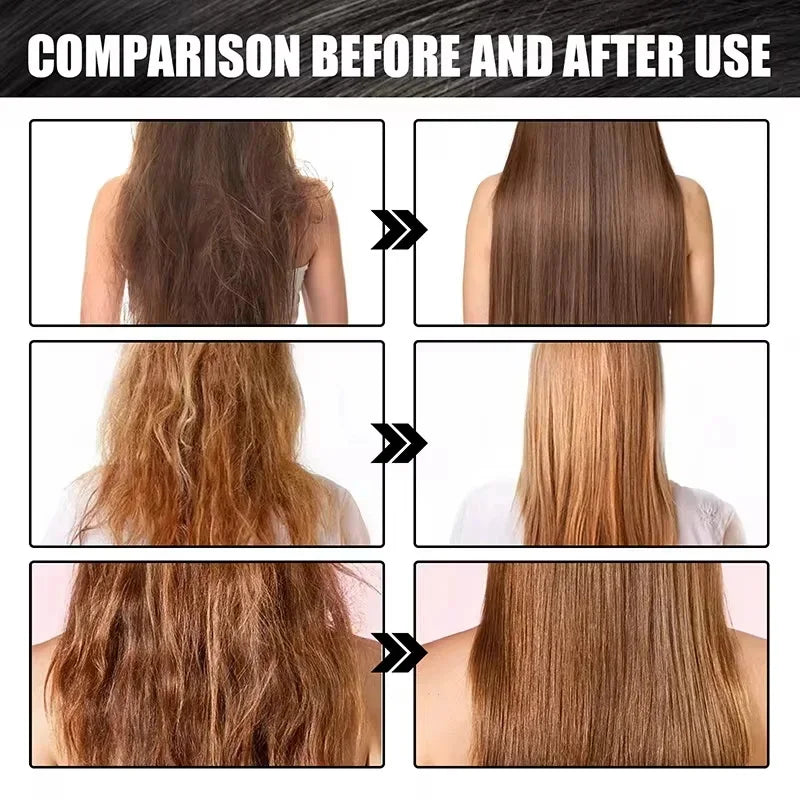 Keratin Hair Mask Magical 5 Second Repair Damage Frizzy Soft Smooth Shiny Hair Deep Moisturize Hair Treat Repair Hair Care Mask