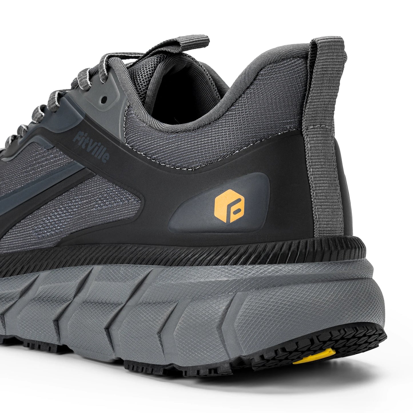 FitVille Extra Wide Men's Running Shoes Breathable Causal Sneakers Cushioned Sports Jogging Shoes for Men Non Slip Arche Support