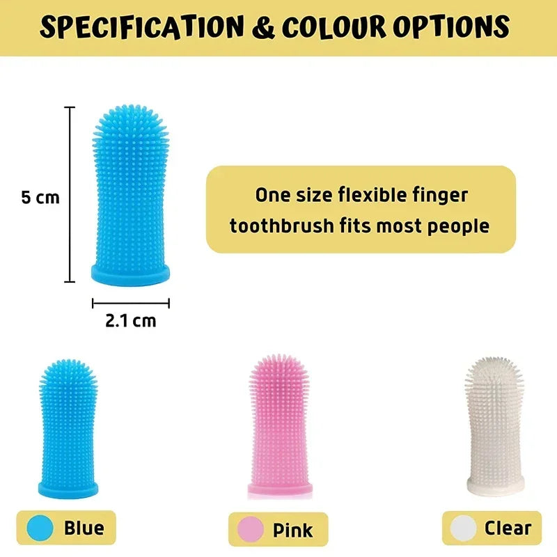 3/1pcs Pet Finger Toothbrush Pet Products Cat Toothbrush for Dog Products Teeth Cleaning for Small Dogs Cats Clean Teeth Puppy