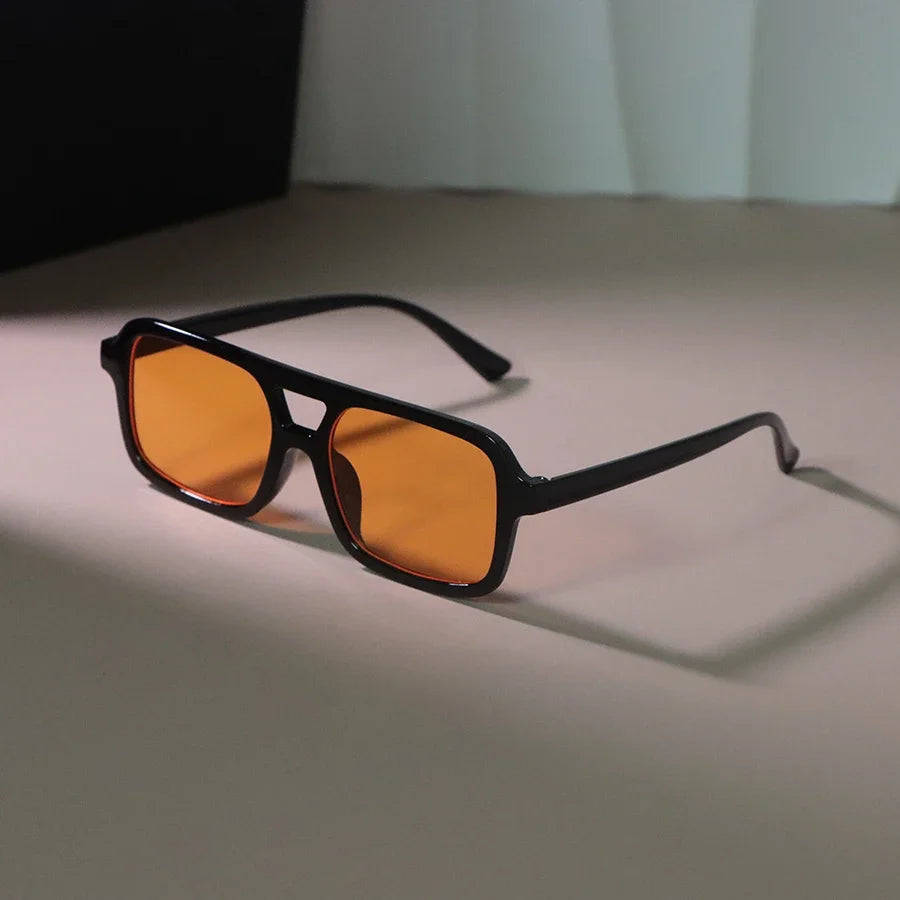 Classic Rectangle Sunglasses Women Men Fashion Vintage Sun Glasses Female Male Designer Casual Travel Shades Oculos De Sol