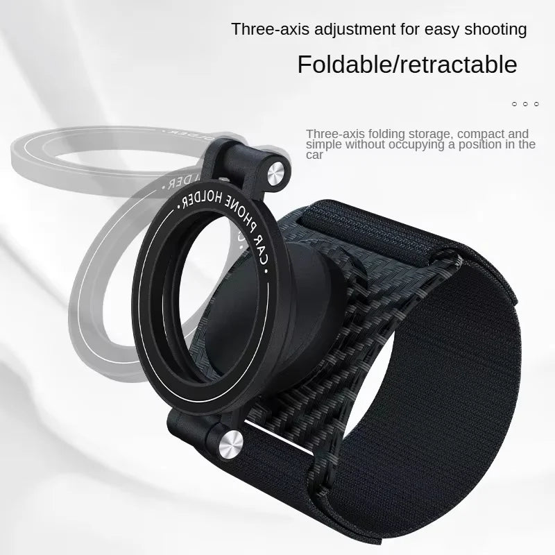 2026 NEW Magnetic Phone Holder for Live Streaming, 360° Rotatable Foldable Phone Stand with Wrist & Arm Strap, Universal Mobile