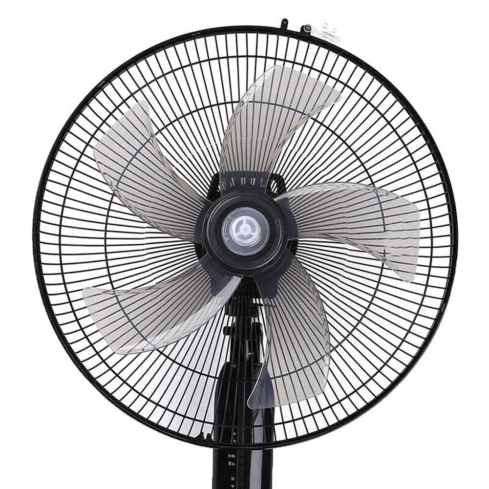 16 Inch Five Leaf Replacement Fan Blade With Nut Cover For Stand Fans And Desk Fans Plastic Material For Household Use