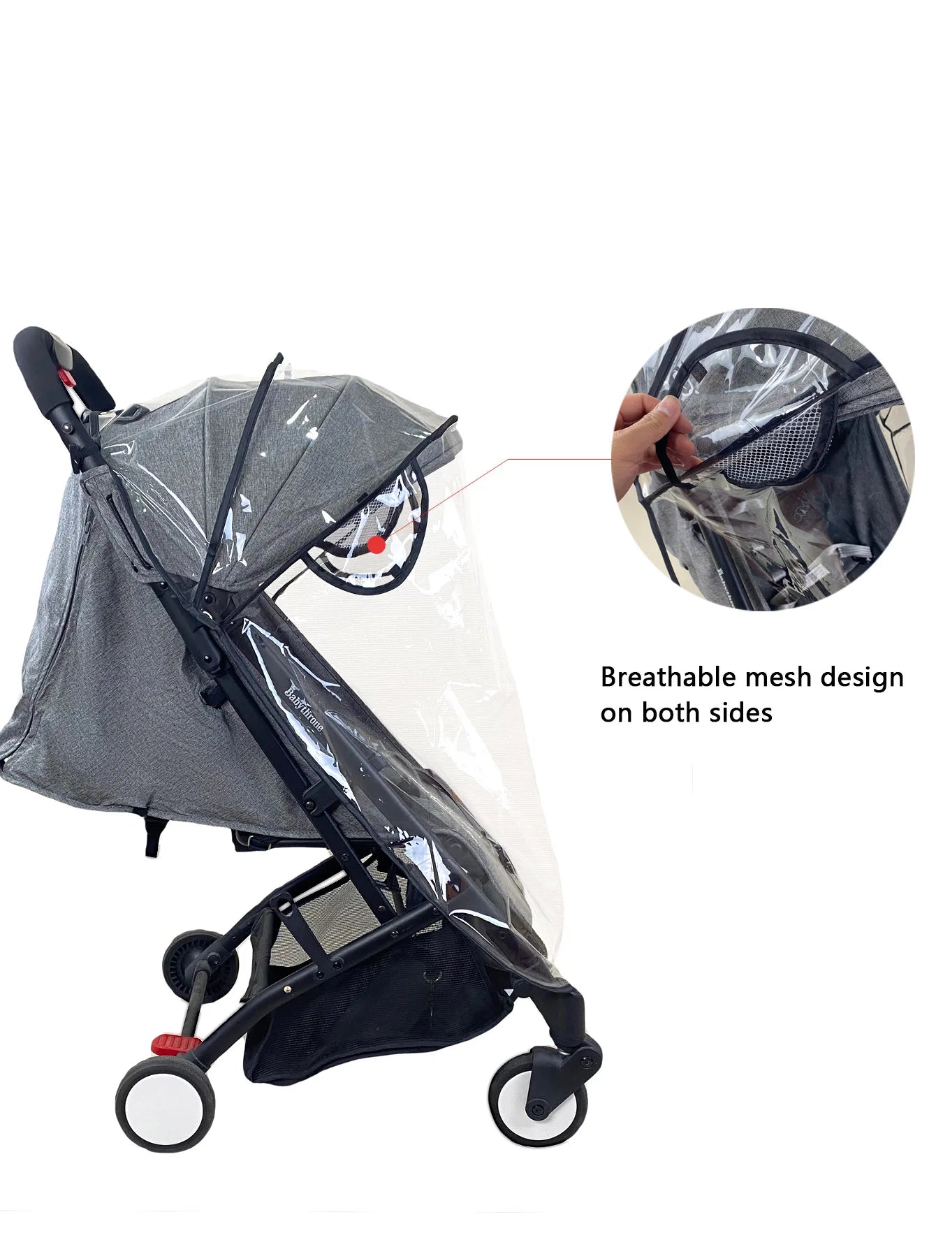 Universal Baby Stroller Rain Cover Waterproof EVA Cover Compatible with Babyzen Yoyo2 Yoya Stroller Accessories