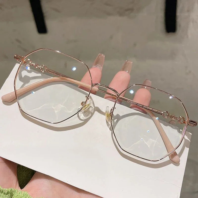 Women's Intelligent Photochromic Minus Diopter Glasses Outdoor Color Changing Sunglasses Trendy Myopia Prescription Eyeglasses
