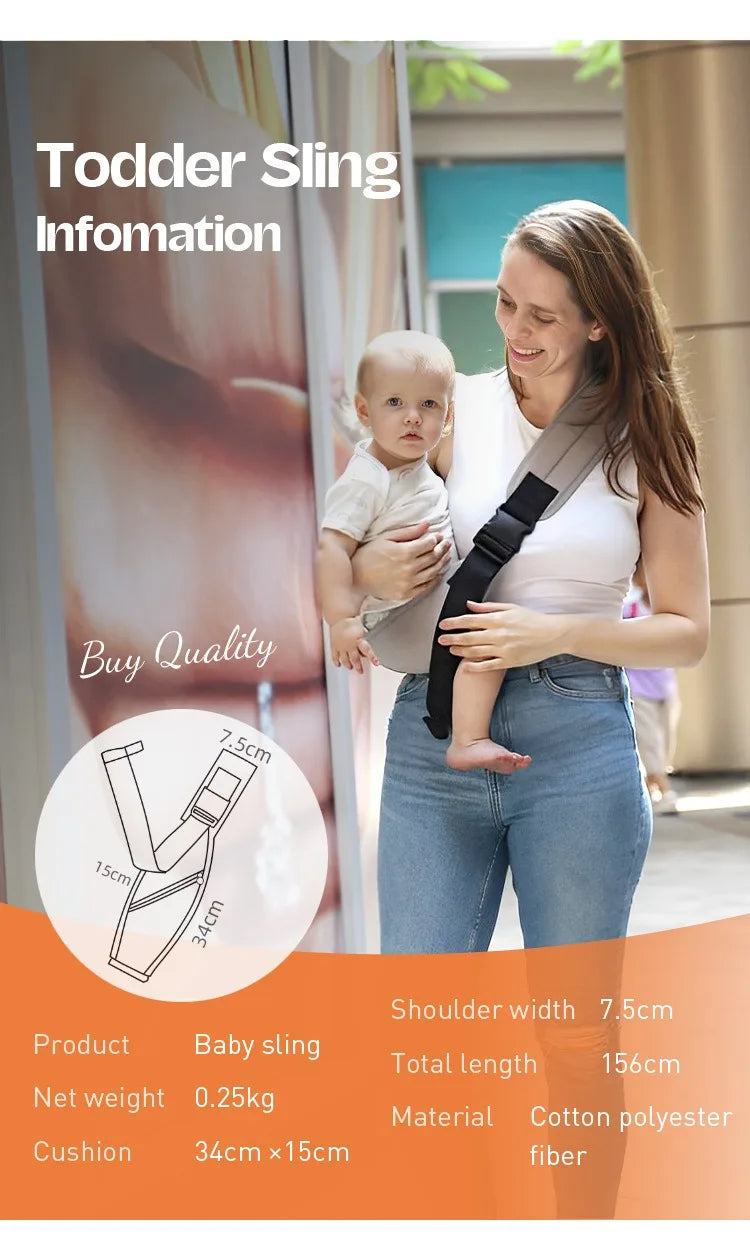 PANGDUBE Baby Carrier Sling with Hip Seat Ergonomic Design Breathable Mesh Newborn to Toddler Waist Support Hands-Free