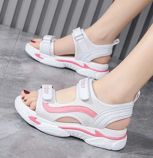 Woman Shoes Outdoor Platform Leather Sandals for Women Beach Daily Vip Chic and Elegant Wholesale Comfortable Summer 2025 H Shoe