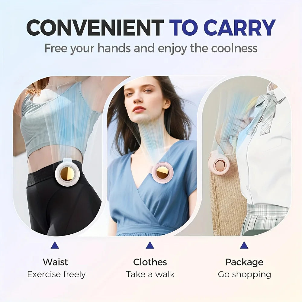 2026 Summer Clip-On Small Fan 360° Adjustable Lightweight And Portable Fan Suitable For Hands-Free Portable Fans When Going Out