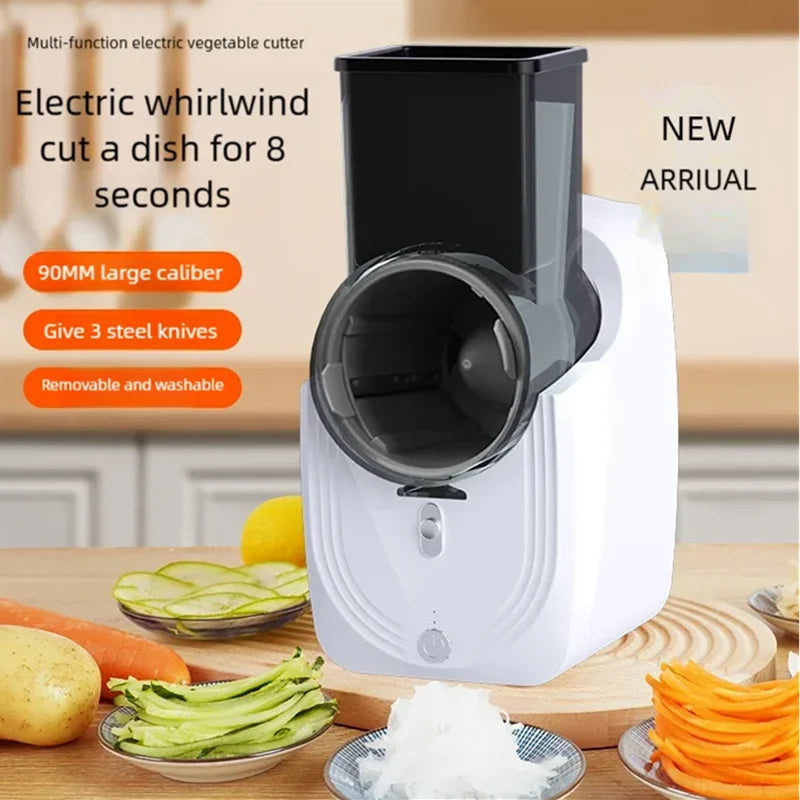 Multi-function Vegetable Cutter Household Kitchen Electric Vegetable Cutter Vegetable Slicer Shredder Automatic