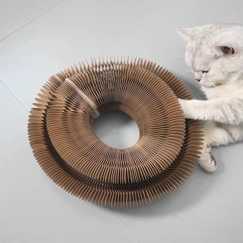 Cat scratch board cat nest wear-resistant and anti fall cat toy self entertaining corrugated paper claw grinding board