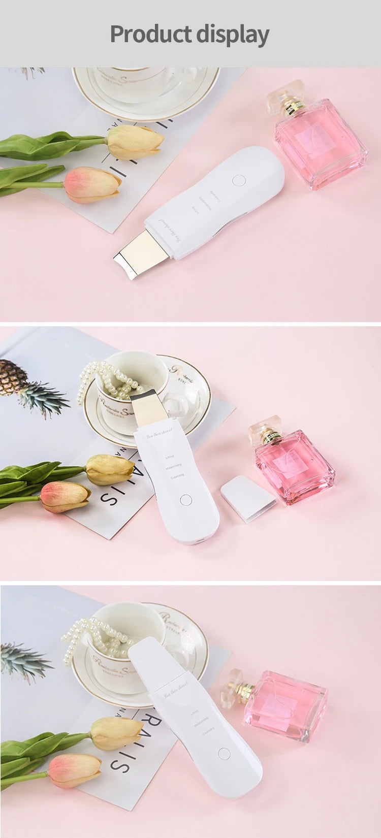 Portable Skin Scrubber Peeling Machine 90g Facial Peeling Device USB Rechargeable Blackhead Remover Travel Beauty Tool