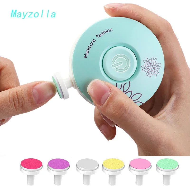 Electric Baby Nail Trimmer Kit Infant Manicure Set Kid Nail Polisher Baby Nail Clipper Cutter Scissors Hygiene Tool For Newborn