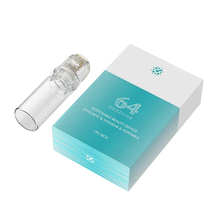 Hydra 20 Needle 0.25mm Titanium 64 pin Tips Sterile Packaged Reusable Bottle Hydra.Roller Stamp Serum Applicator