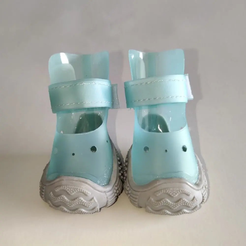 Cute Non-slip Waterproof Pet Shoes Comfortable Adjustable Outdoor Dog Boots Elastic Breathable Pet Rain Shoes Cat Paw Protection