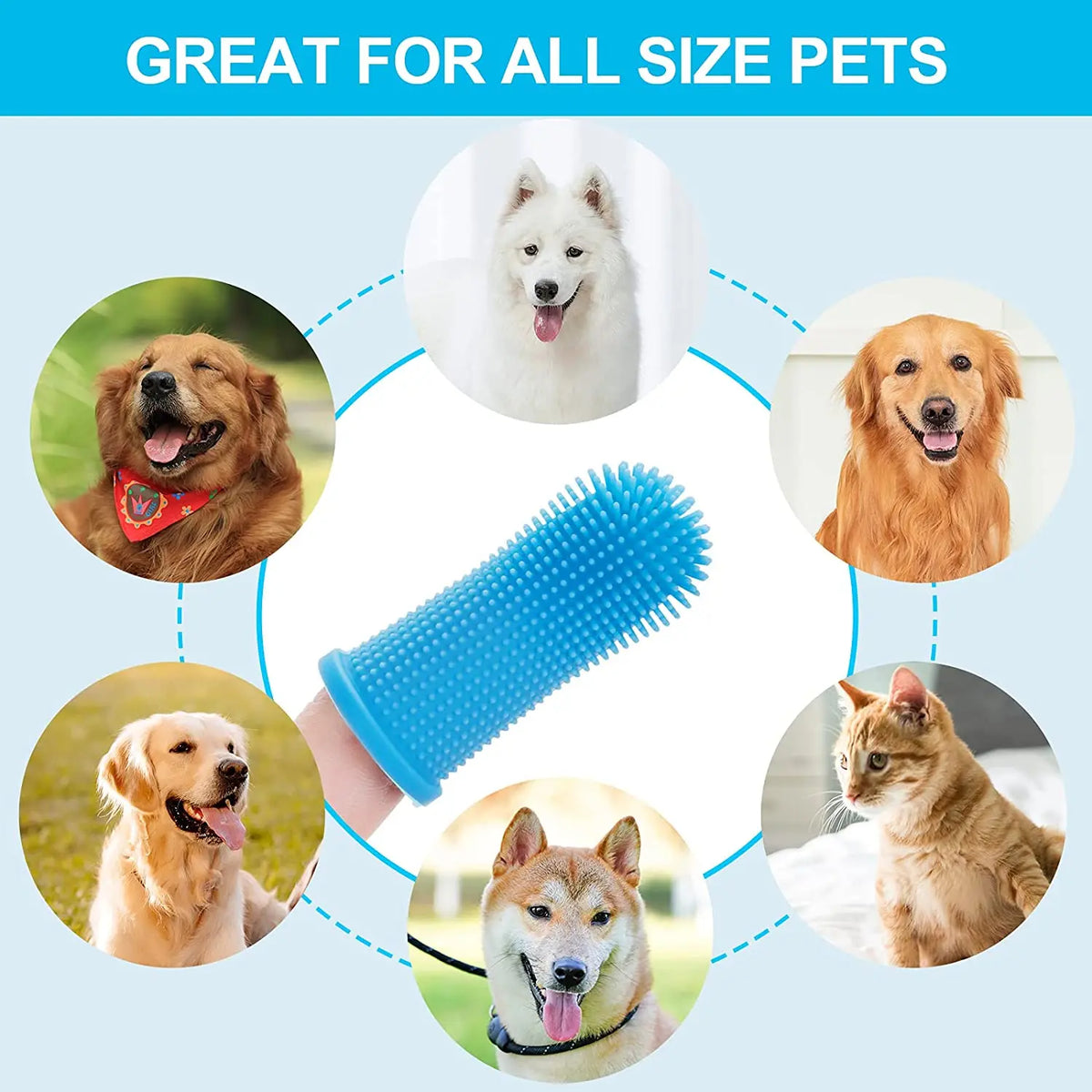 3pcs Softest Pet Toothbrush, Perfect for Cleaning Your Dog or Cat'S Teeth