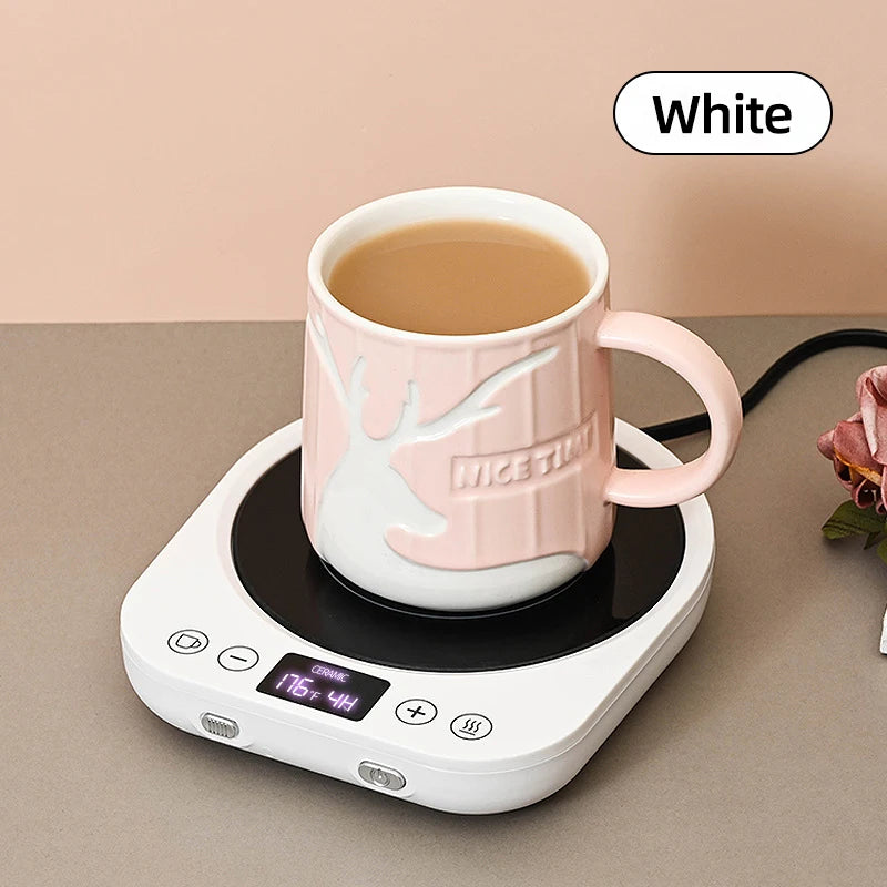 110V/220V Coffee Mug Warmer Timing Cup Heater Hot Tea Makers Heating Pad Warmer Coaster Electric Hot Plate Coffee Heater 36W