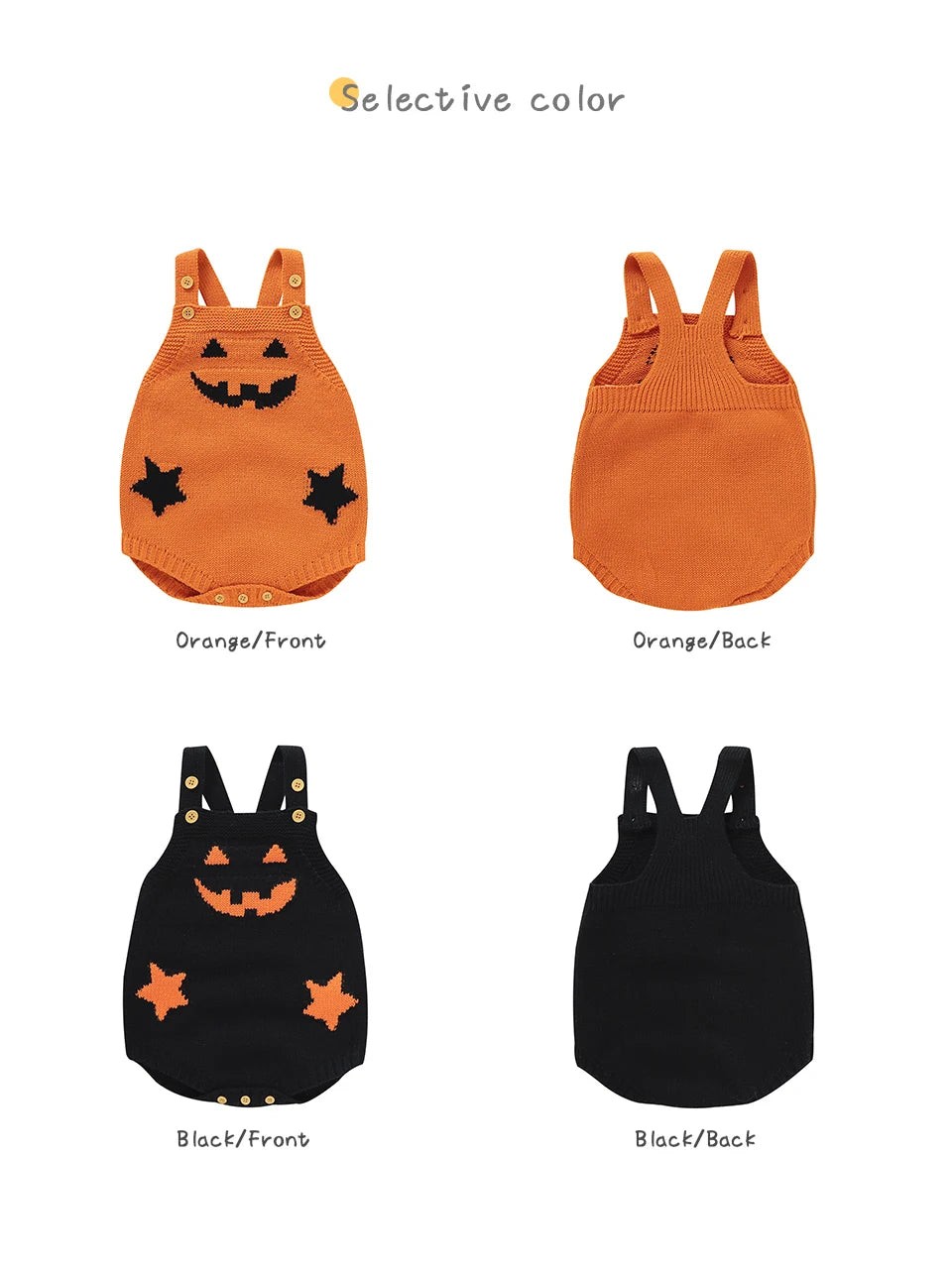 Baby Halloween Clothes Autumn Winter Casual Outwear Newborn Boys Girls Pumpkin Knitted Infant Kids Unisex Onesie Toddler Outfits