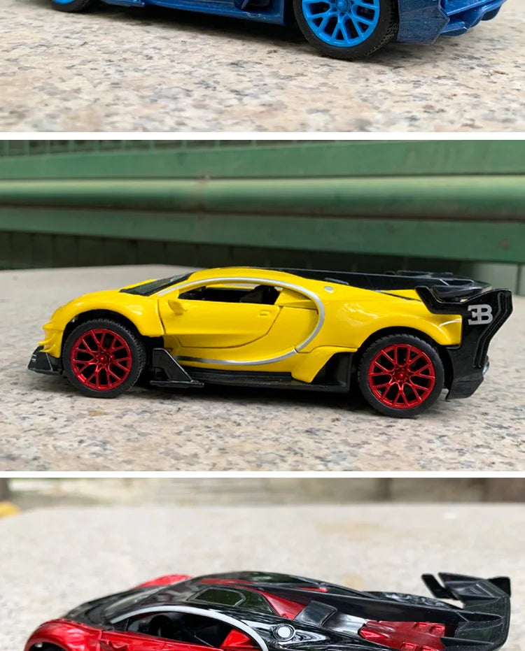 1：32 Bugatti Vision Gt Metal Alloy Car Model Diecast & Toy Vehicles Car Model High Simulation Miniature Scale Childrens Toy Gift