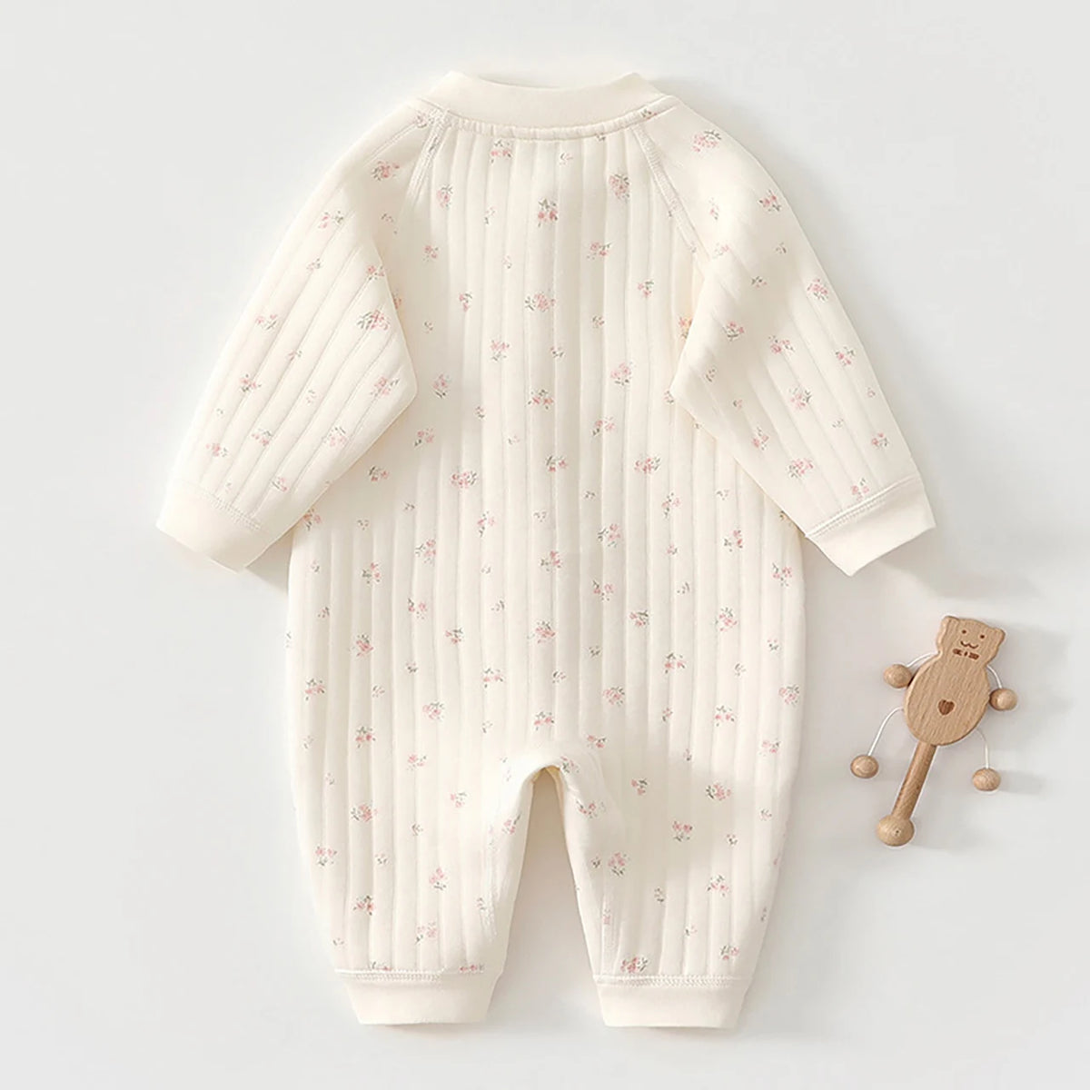 Autumn Winter Baby Jumpsuit Thicken Cotton One-piece Suit Newborn Romper Crawling Clothes 0-2Year Infant Warm Outerwear Bodysuit