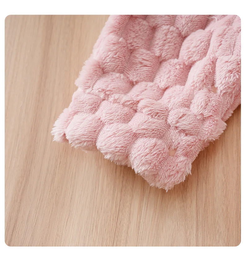 Newborn Baby Romper Winter Flannel pink Hooded ears long sleeve Unisex Baby Bodysuits 0-18 months Girl Comfort Clothes