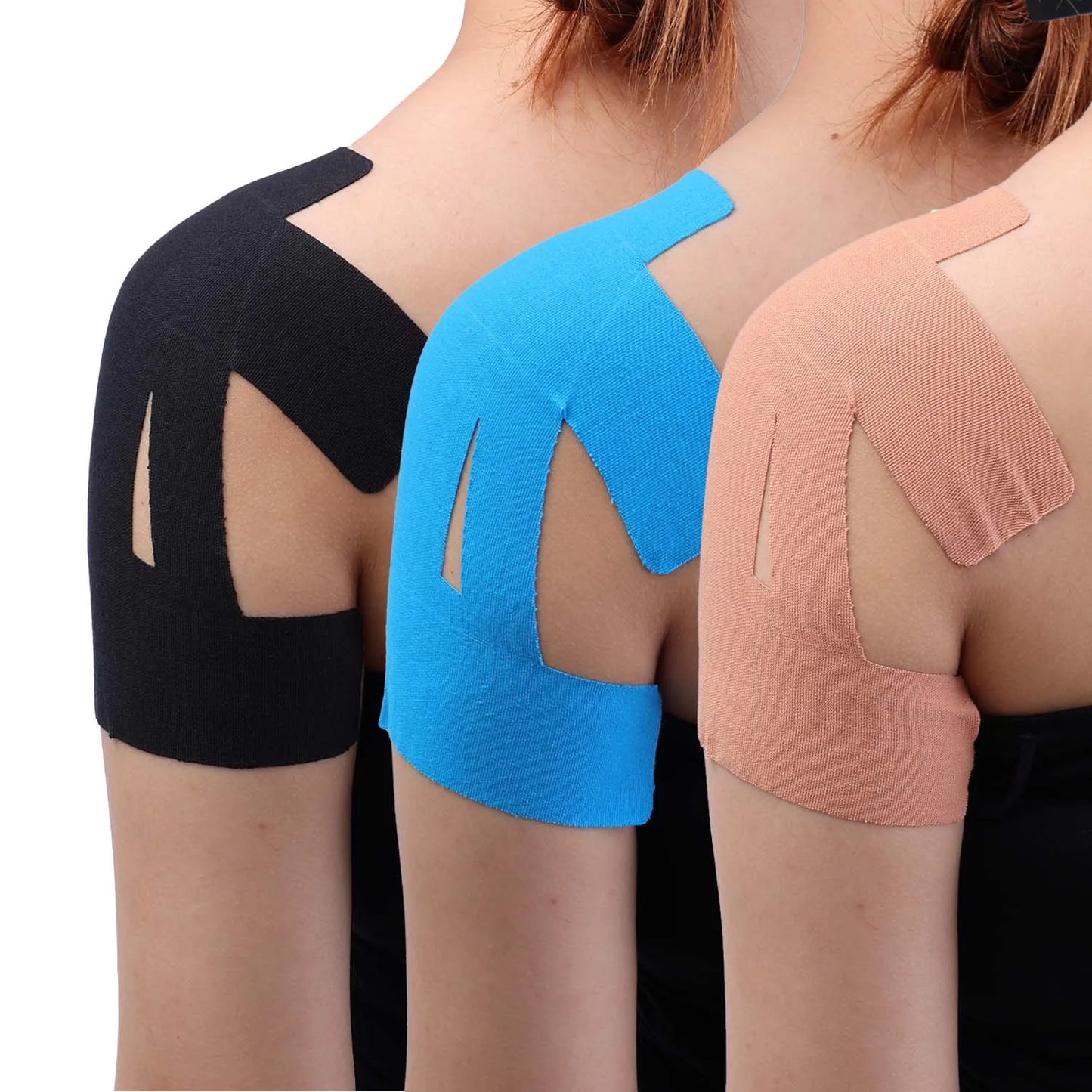 Pre Cut Shoulder Kinesiology Tape Sports Muscle Pain Relief Elastic Patch Cotton Breathable Support for Rotator Cuff Injury Gym