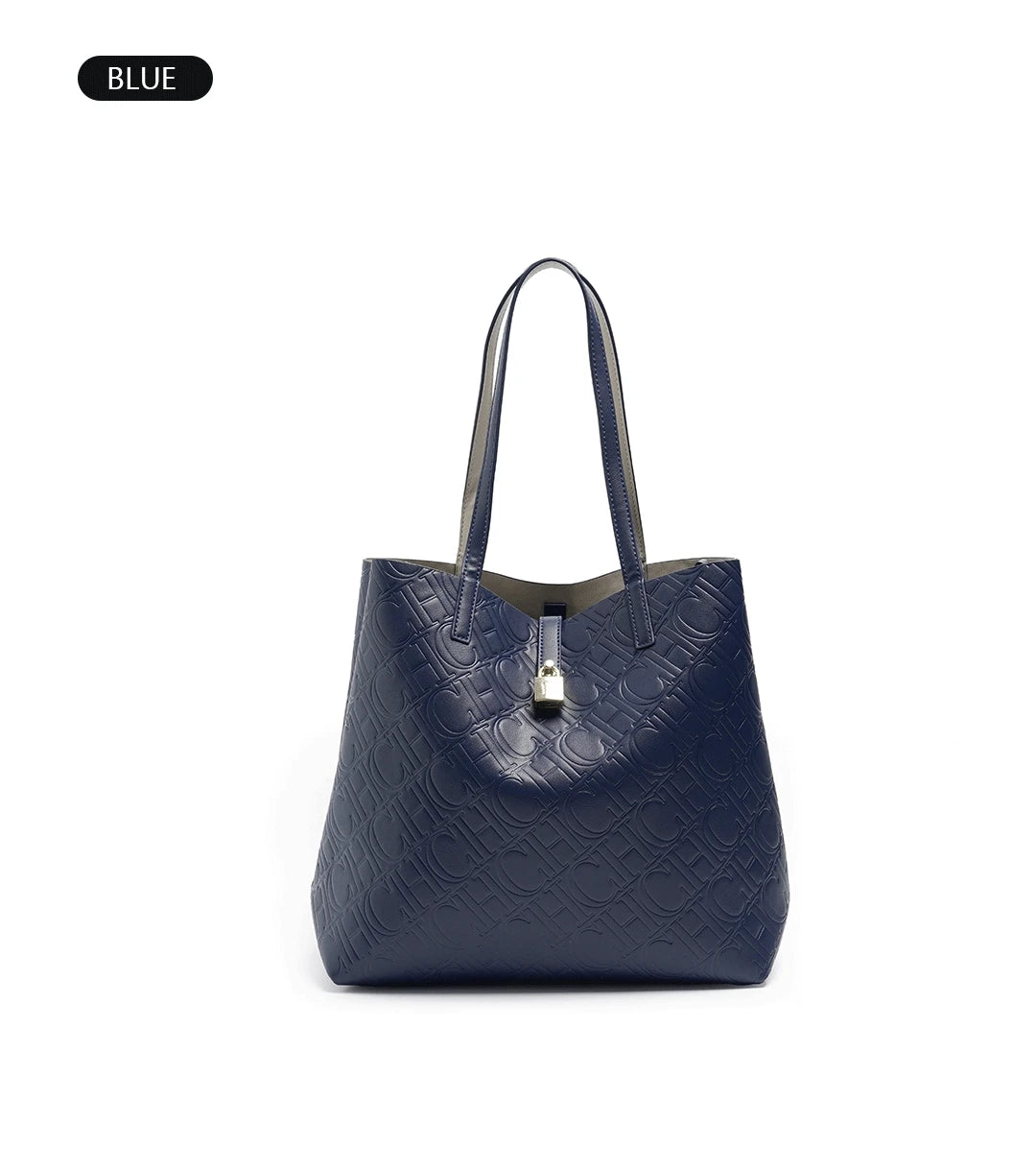 CH Luxury Tote Handbag For Women Large Capacity Work Shoulder Bag Elegant Golden Shopping Shoulder Purse