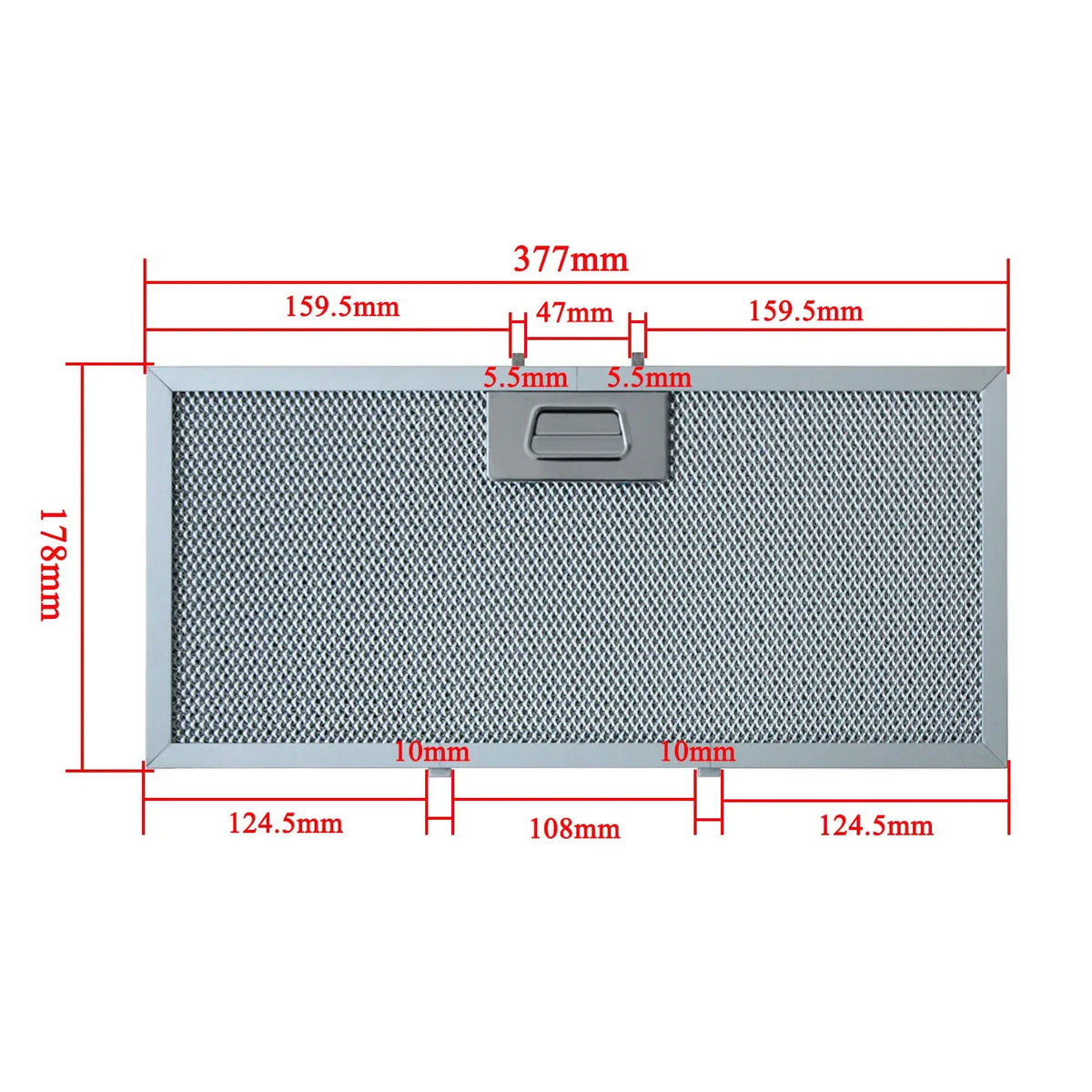 Filter Hood Kitchen PANDO ORPAN 377x178mm (580058200174)