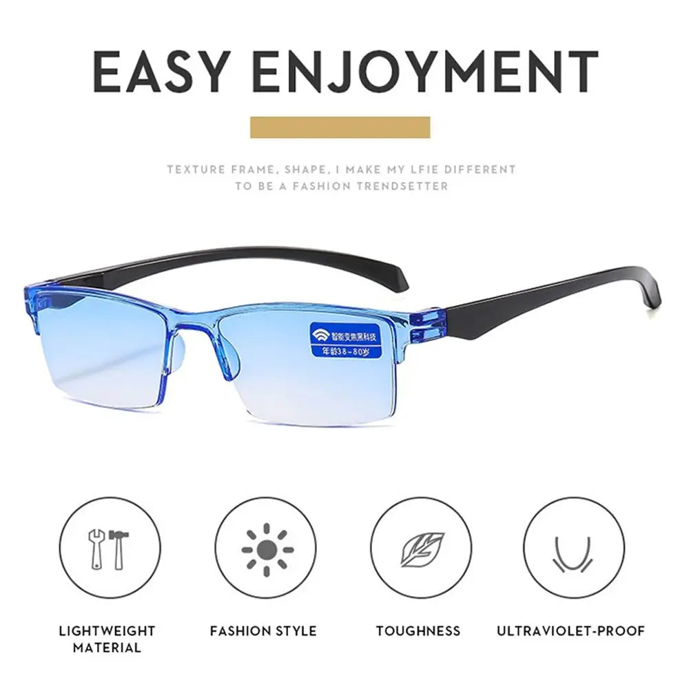 Autofocus Power Anti-Blue Light Reading Glasses Smart Near Far Automatic Zoom Eyeglasses Ultralight Eye Protection Eyewear