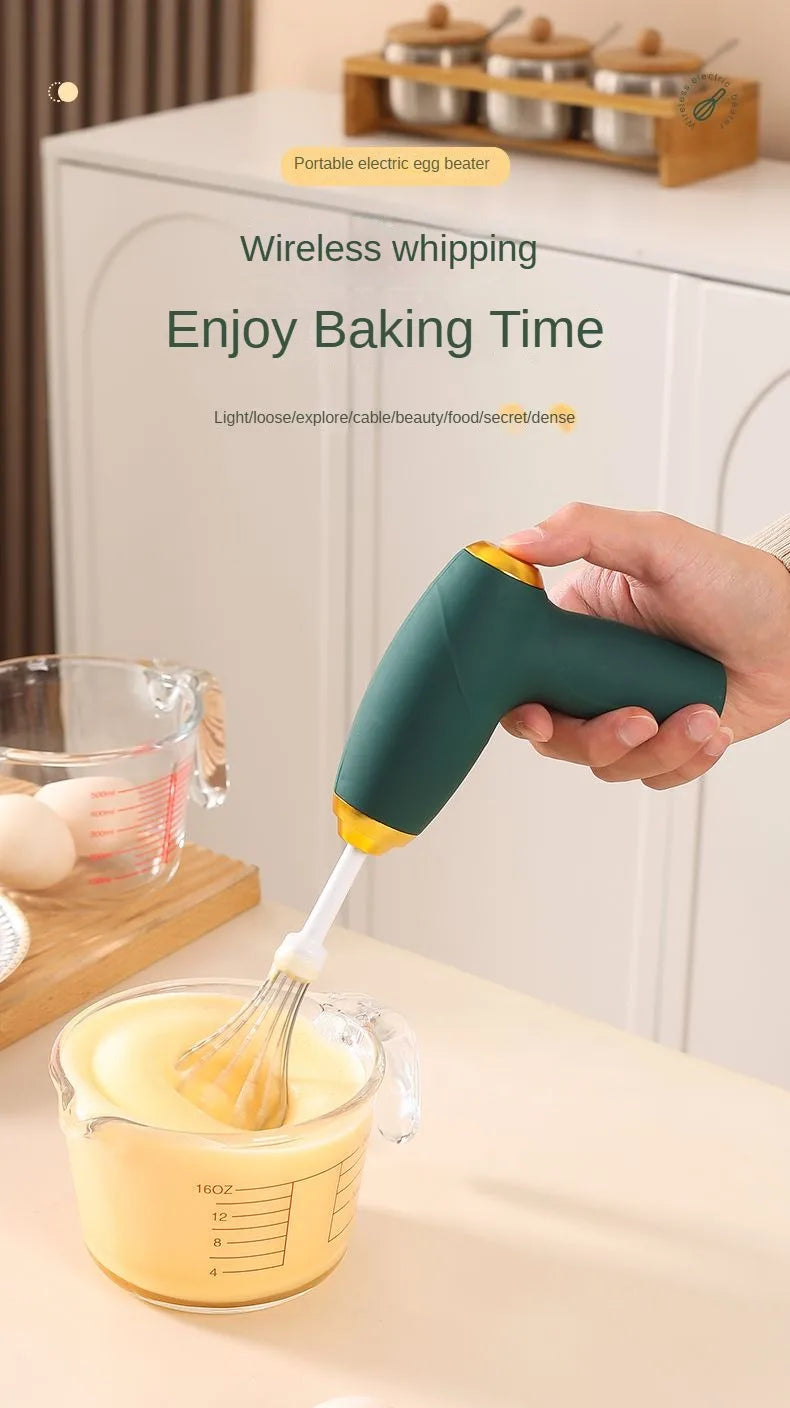 1 Electric Mixer, Egg Beater, Double Stick, 3-Speed Gun Style Cake Cream Mixer, Batter Mixer, Food Mixer