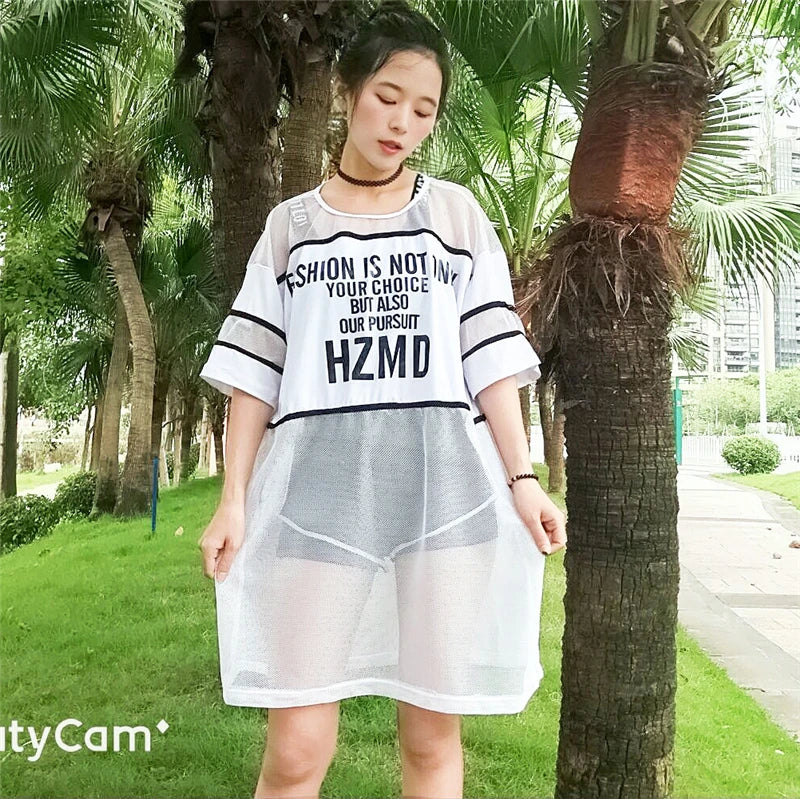 Large Size Women's Swimsuit Tee-Piece Set Conservative Bikini Spor Student Little Fraance Sle Teenage Girl Flat Footwear