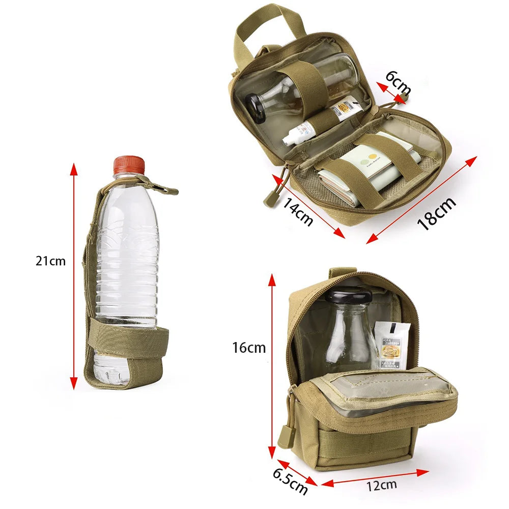 Dog Harness Bag Dog Accessories Military Dog Harness Pouch Pet Multi-purpose Nylon Dog Training Bags Attaching On Harness