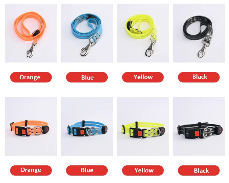 Pet Light-up Collar Leash LED Flashing Collar USB Charging Dog Walking Pulling Belt Adjustable Dog Collar Anti-Lost Pet Supplies