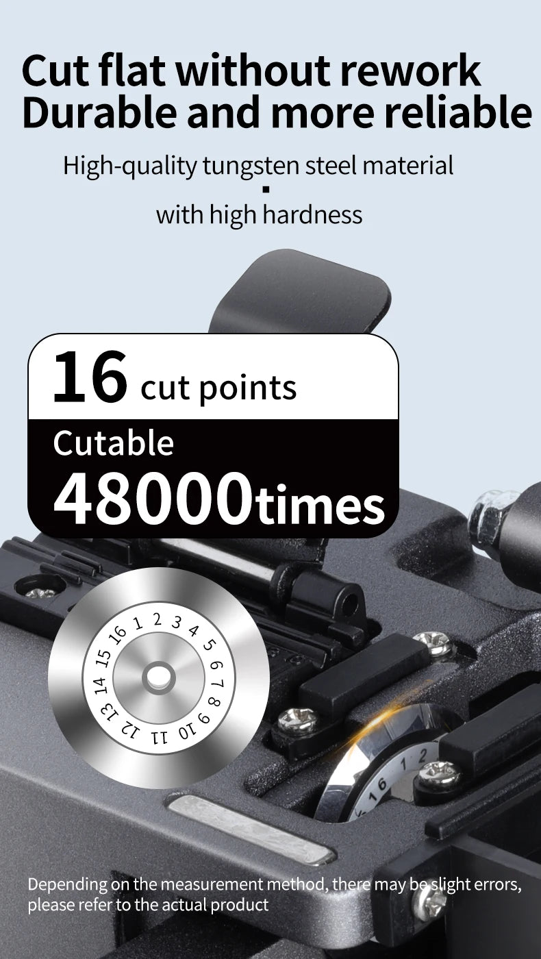 Fiber cleaver M9 Cable Cutting Knife FTTT Fiber Optic Knife Tools cutter High Precision Cleavers 16 surface blade