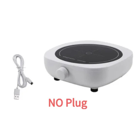 Magnetic Stirrer Mini Lab Stir Mixer Portable Stirrer Plate with Stir Bar 2L 4000RPM for Laboratory