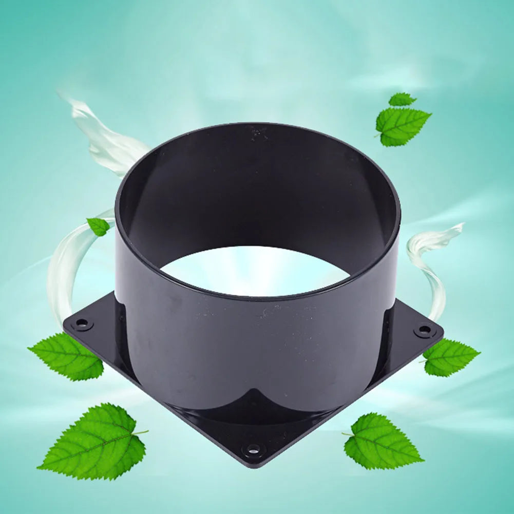 ABS Wall Flange Connector 75mm/100mm/120mm For Ventilation Pipe Air Ducting Connection Indoor Ventilation Equipment Accessory