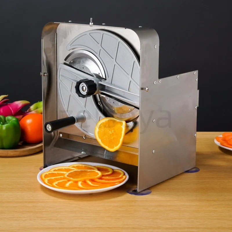 Electric Commercial Manual Slicer Cutting Fruit Machine Lemon Slicer Potato Carrot Ginger Slices Lotus Root Slices