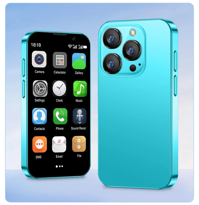 SERVO 16SE Ultra Mini Pocket Smartphone 16GB ROM 3G WCDMA Android 9.0 WiFi Dual SIM Face Unlock Play Store 3.0" Screen Cellphone