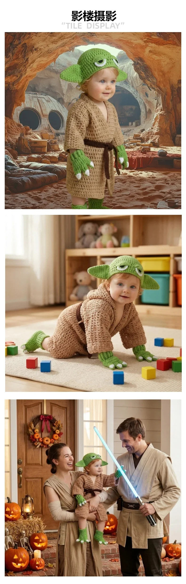 Halloween Cosplay Outfit Baby Costume Newborn Studio Photoshoot Prop Cute Soft Clothing for Baby Photography Shooting