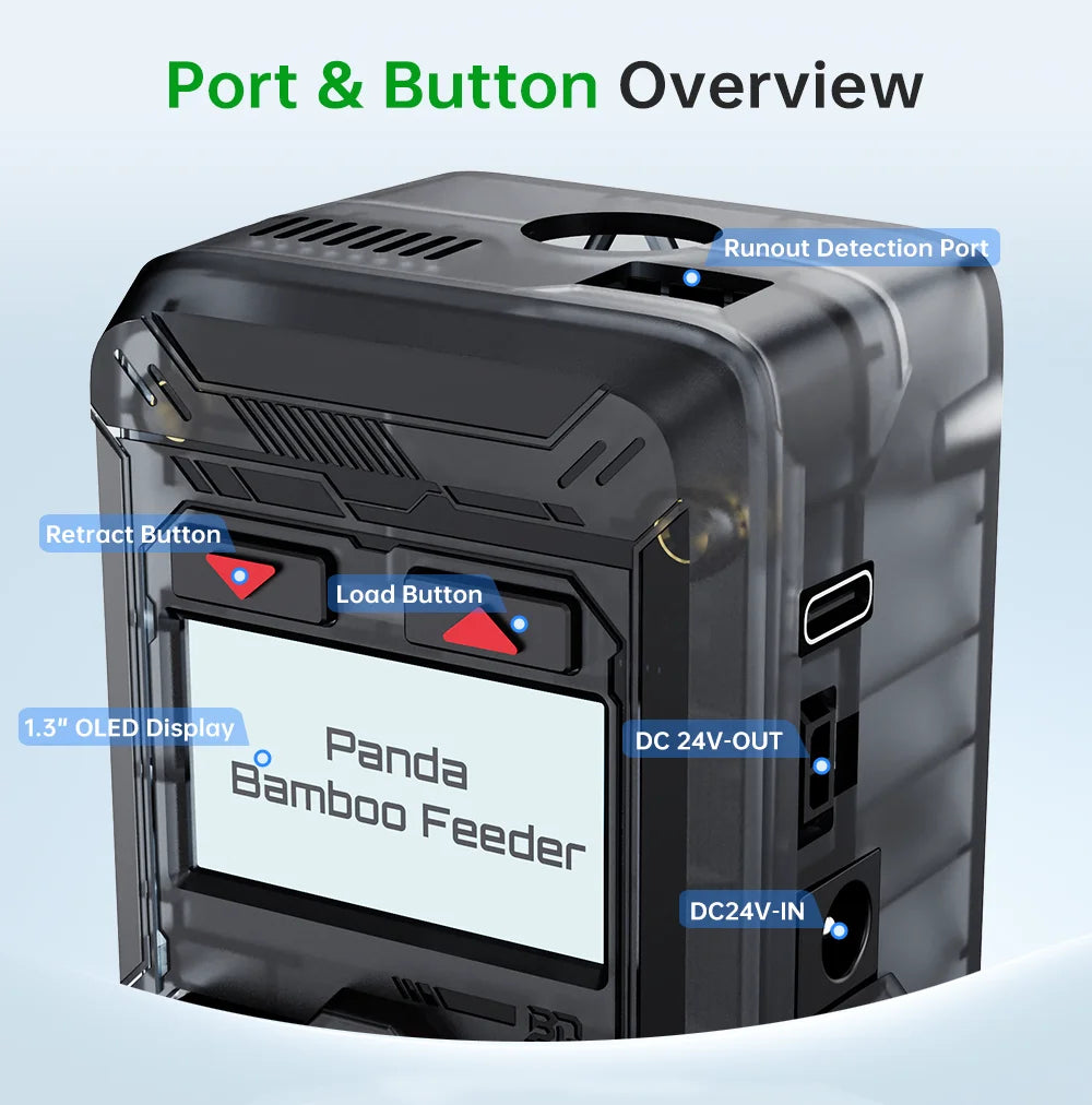 BIGTREETECH PANDA BAMBOO FEEDER for Bambu lab PXA FDM 3D Printers Accessories Filament Poop Recycler For 3D Printer Tool Storage