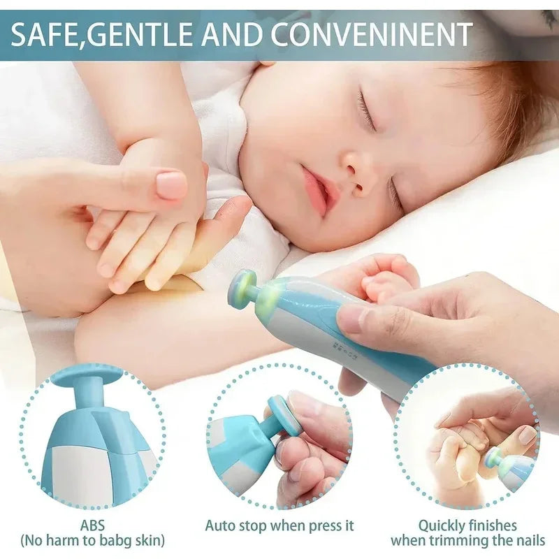Multifunctional Electric Baby Cutter Trimmer Manicure Tool Set Baby Care Nail Trimmer Baby Nail File Clippers Toes Fingernail