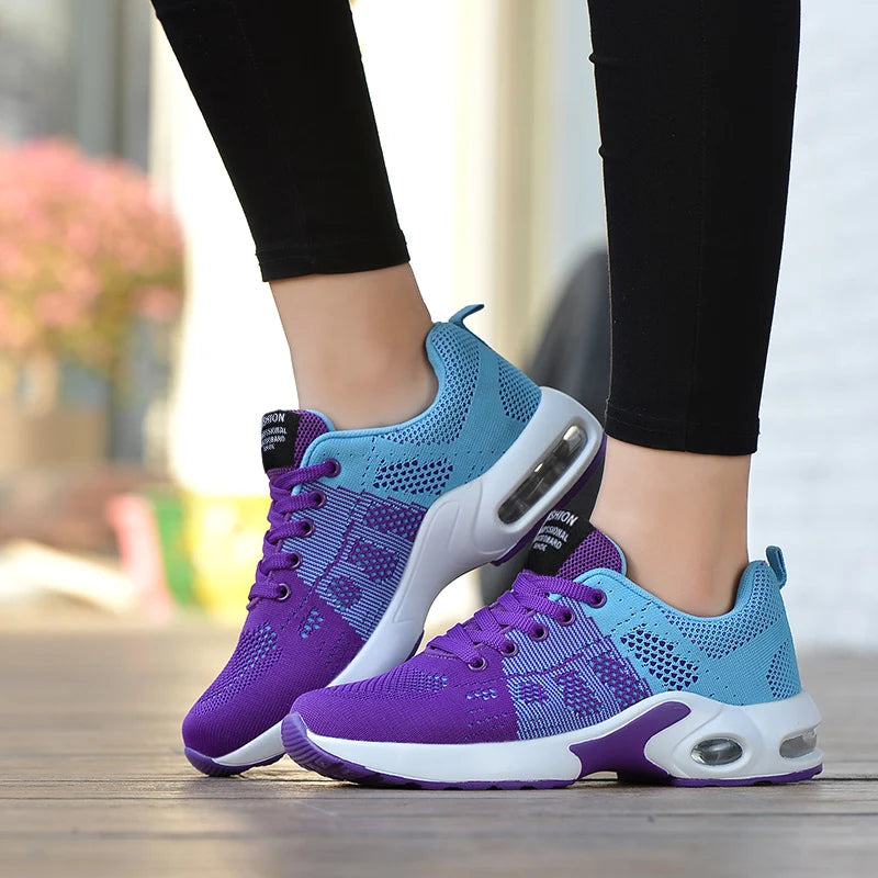 Women Running Shoes Breathable Casual Shoes Outdoor Light Weight White  Sports Shoes Casual Walking Sneakers for Wamen