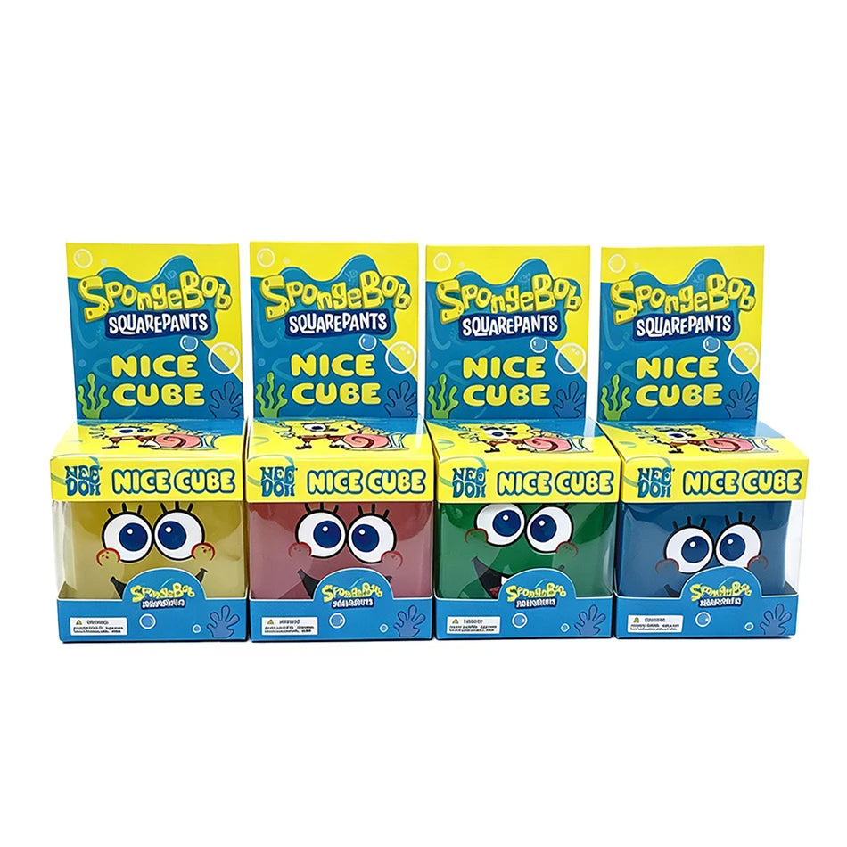 Squishy In Stock SpongeBob Squishy Stress Relief Cube Toy, Malt Sugar Slow Rebound Squeeze Fidget Toy Birthday Gift