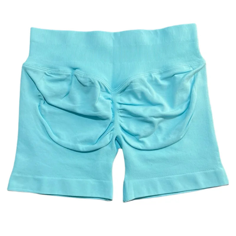 HISTELLO Sports Shorts 4.5‘’ High Waist Women Yoga Workout Shorts Seamless Leggings Stretch Fitness Sweatpants Gym Short