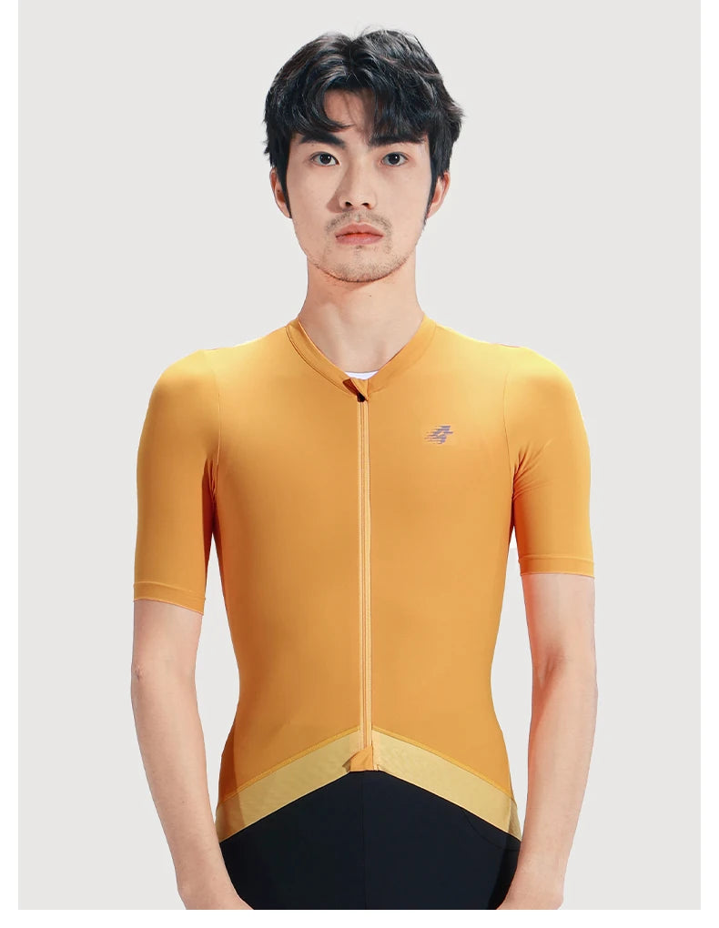 LAMEDA Cycling Jersey Man Summer Jersey MTB Anti-UV Bike Short Sleeve with 3 Pockets Men's Bicycle Riding Shirt Sports Clothing