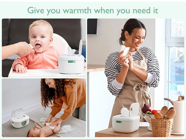 Momcozy Baby Wipe Warmer, Large Capacity, Fast and Even Heating, 4 Modes of Temperature Heating Control, with Night Light