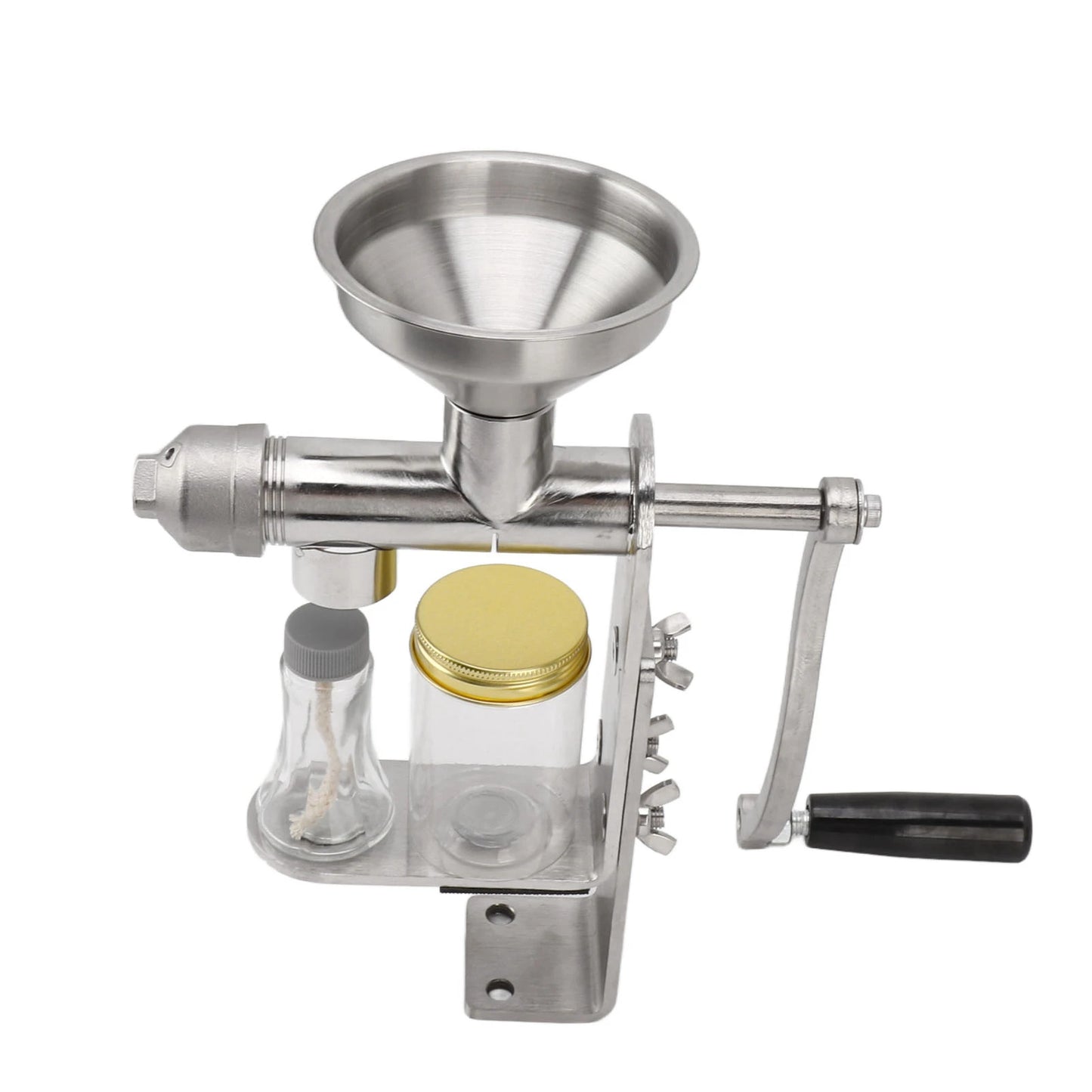 Oil Extractor Machine Oil Press Machine Hot Cold Press Stainless Steel Efficient Easy To Clean Manual for Kitchen