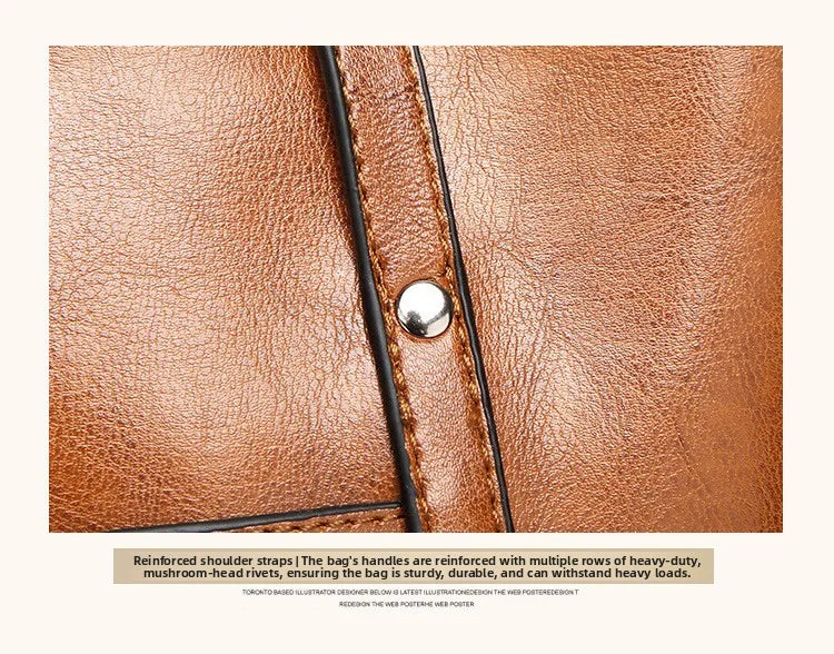 Women's Genuine Leather Tote Bag, Waterproof Multi Purpose Casual Shopping Outings Work Handbag Women Shoulder Crossbody Bags