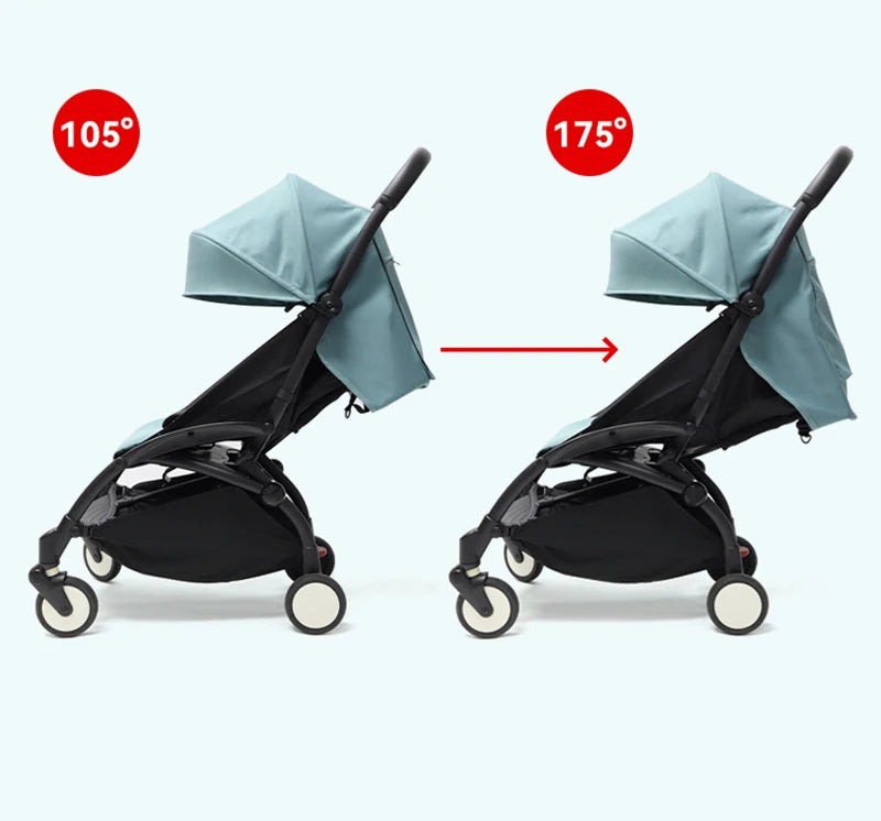 3Pcs /Set 175° Strollers Accessories Sunshade Covers Seat Cushion With Breathable Mesh Canopy Seat Liner Fit YOYO+/YOYO2/YOYA