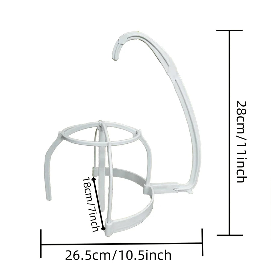 Detachable Dual Purpose Wig Stand - Hanging Or Erected Option Wig Display Holder That Maintains Shape Ideal for Wigs