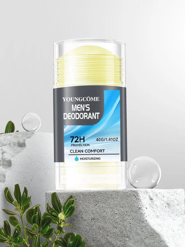 Men's 72H Deodorant Stick Anti Sweating Keep Drying Lasting Fragrance Remove Armpit Odor Underarm Refresh Sticks Fade Body Odor