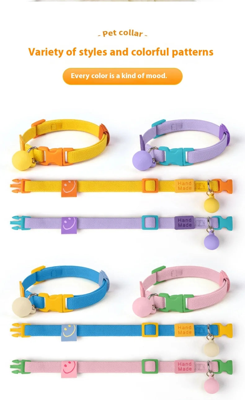 Pet Collar High Elastic Adjustable Puppy and Cat Collar Decorative Cat Necklace